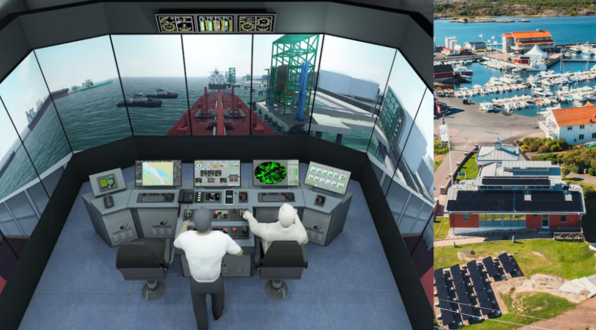 Furetank (Sweden)  turns former office into advanced ship simulator training centre