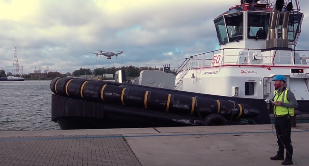 Port of Antwerp using drone for pollution monitoring