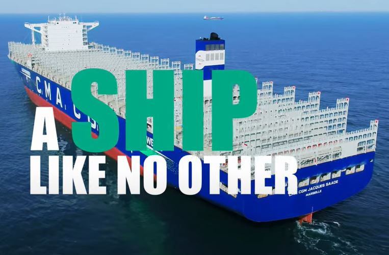 A ship like no other: CMA CGM Jacques Saade, 23,000 TEU, LNG powered ...
