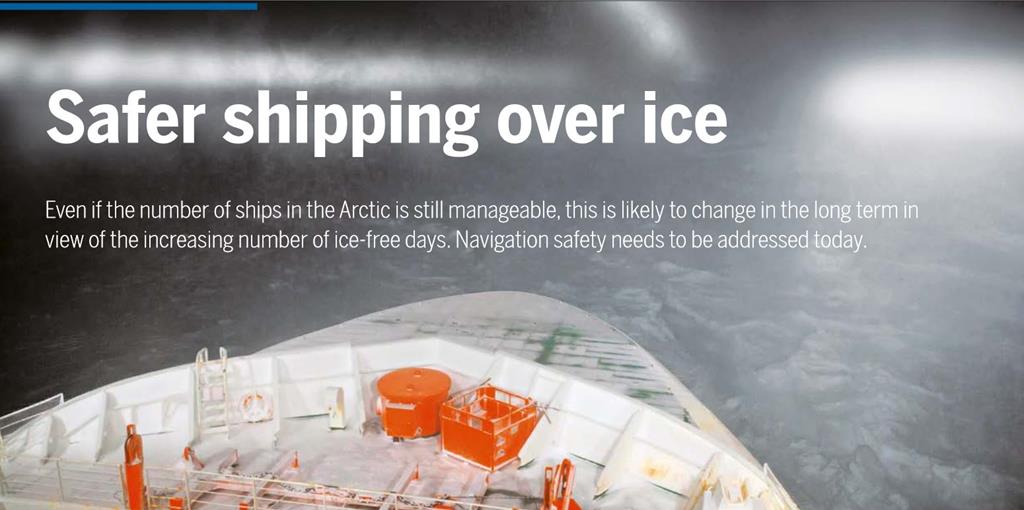 Safer shipping over ice