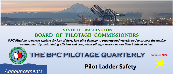 Summer Edition of the BPC Pilotage Quarterly published