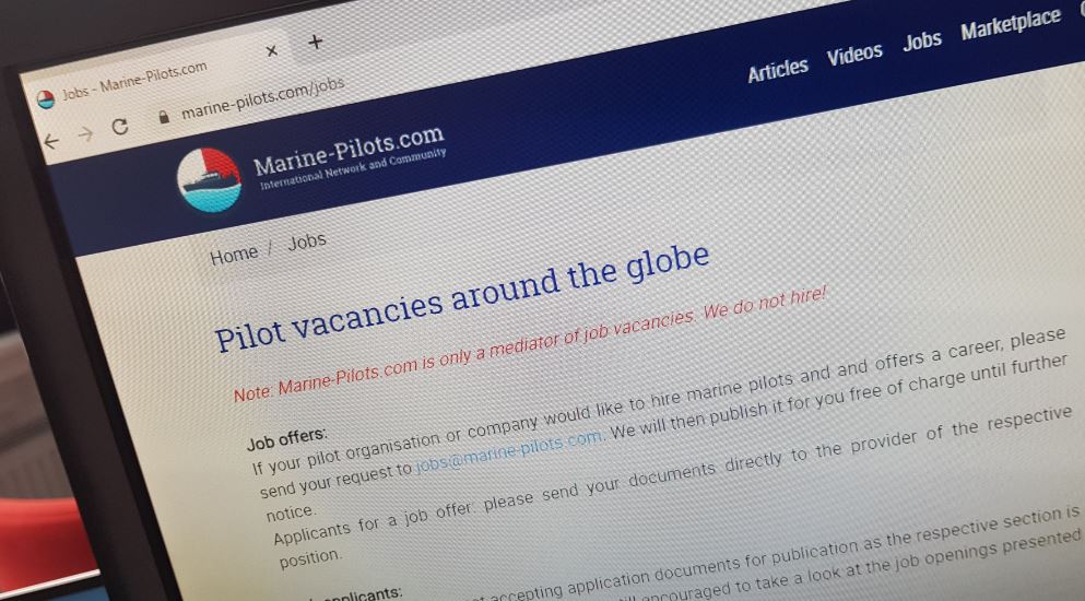 18 new job vacancies for Pilots' and Harbour Masters in October 2020