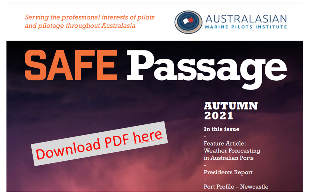 "SAFE Passage" Journal by Australasian Marine Pilots Institute