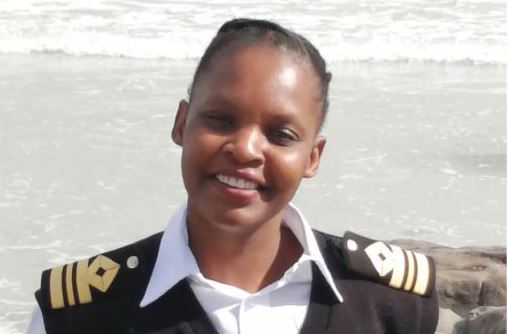 New female marine pilot in Cape Town