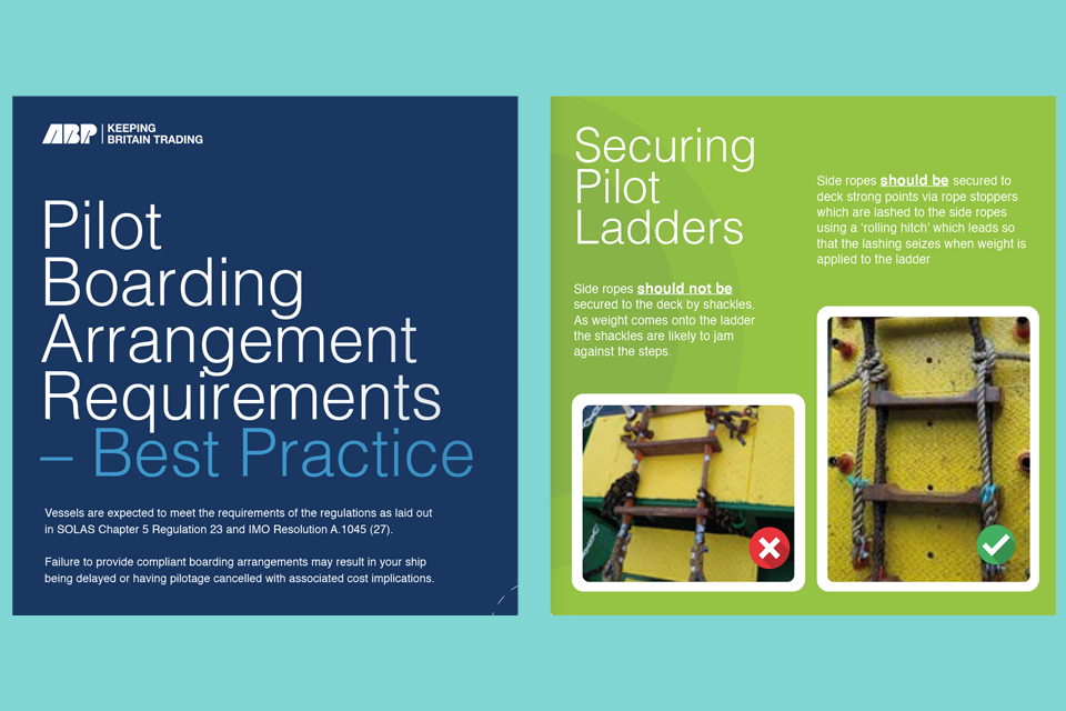 Best practice on rigging pilot ladders (UK MAIB)