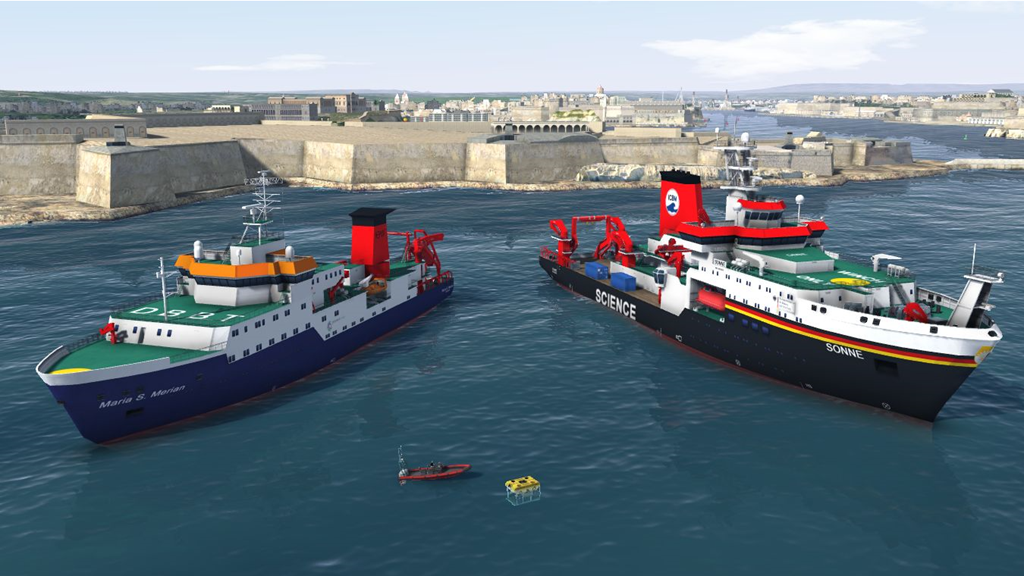 Briese research and Nautitec create a lifelike virtual simulation model of research vessel „Maria S. Merian”