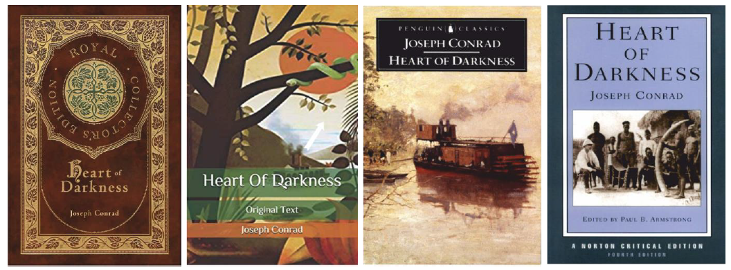 Some Book Covers of “Heart of Darkness”